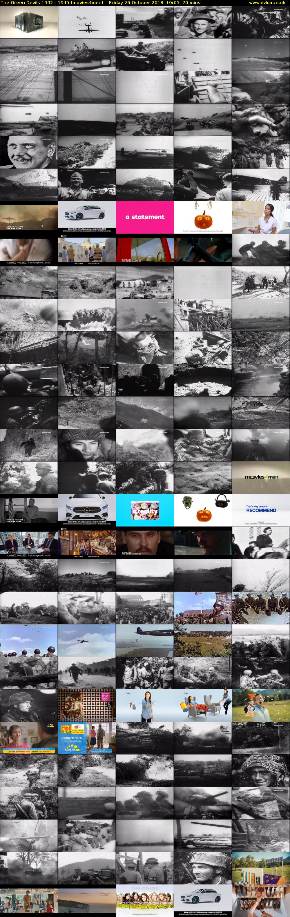 The Green Devils 1942 - 1945 (movies4men) Friday 26 October 2018 10:05 - 11:15