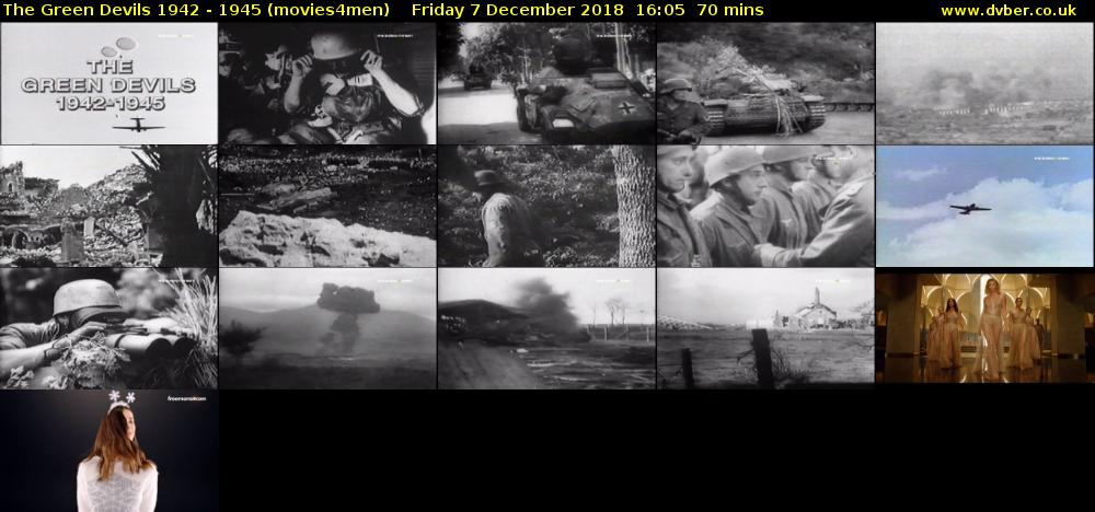 The Green Devils 1942 - 1945 (movies4men) Friday 7 December 2018 16:05 - 17:15