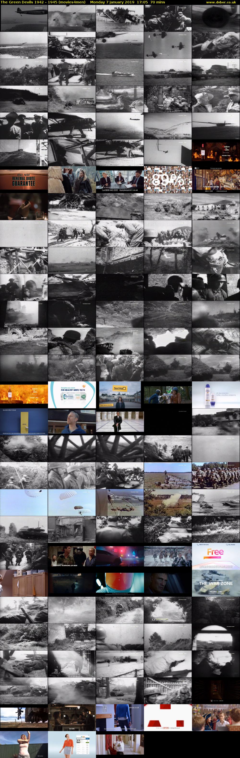 The Green Devils 1942 - 1945 (movies4men) Monday 7 January 2019 17:05 - 18:15