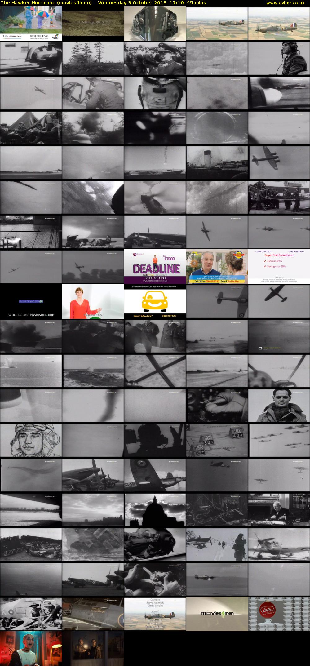 The Hawker Hurricane (movies4men) Wednesday 3 October 2018 17:10 - 17:55
