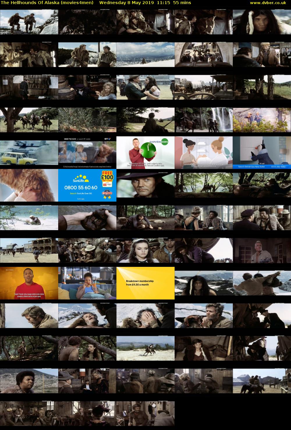 The Hellhounds Of Alaska (movies4men) Wednesday 8 May 2019 11:15 - 12:10