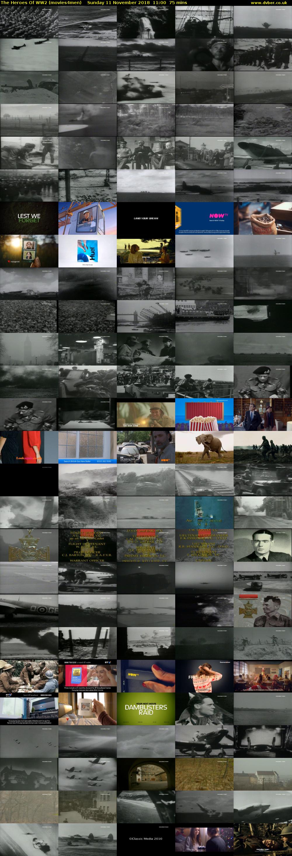 The Heroes Of WW2 (movies4men) Sunday 11 November 2018 11:00 - 12:15