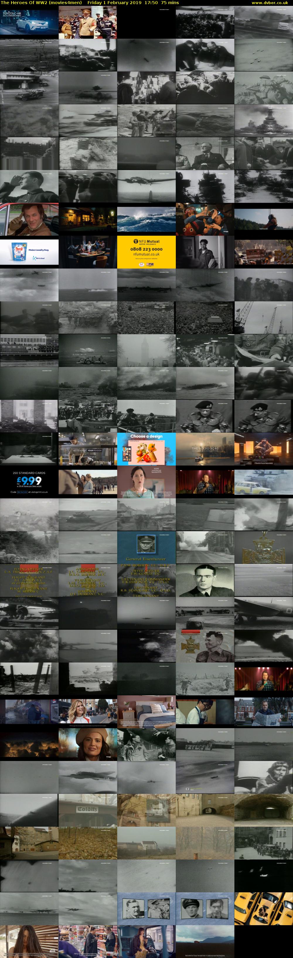 The Heroes Of WW2 (movies4men) Friday 1 February 2019 17:50 - 19:05