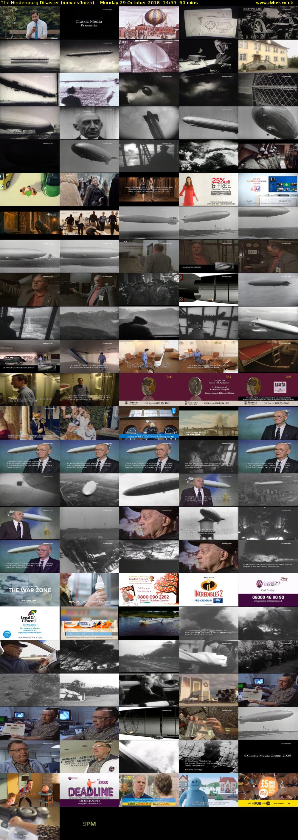 The Hindenburg Disaster (movies4men) Monday 29 October 2018 14:55 - 15:55