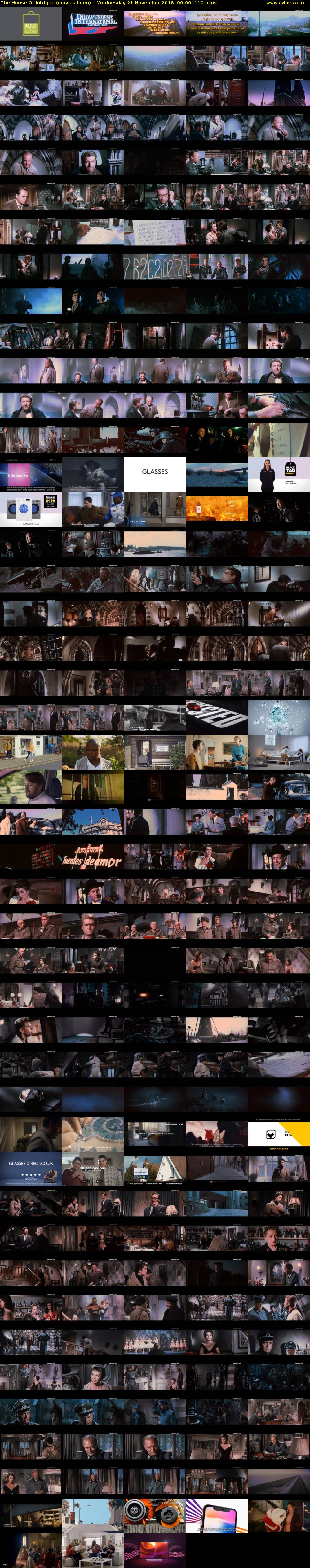 The House Of Intrigue (movies4men) Wednesday 21 November 2018 06:00 - 07:50