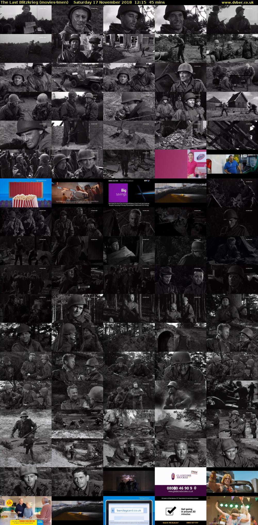 The Last Blitzkrieg (movies4men) Saturday 17 November 2018 12:15 - 13:00