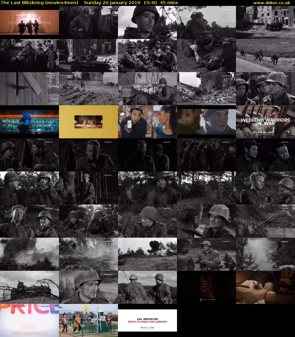The Last Blitzkrieg (movies4men) Sunday 20 January 2019 15:40 - 16:25