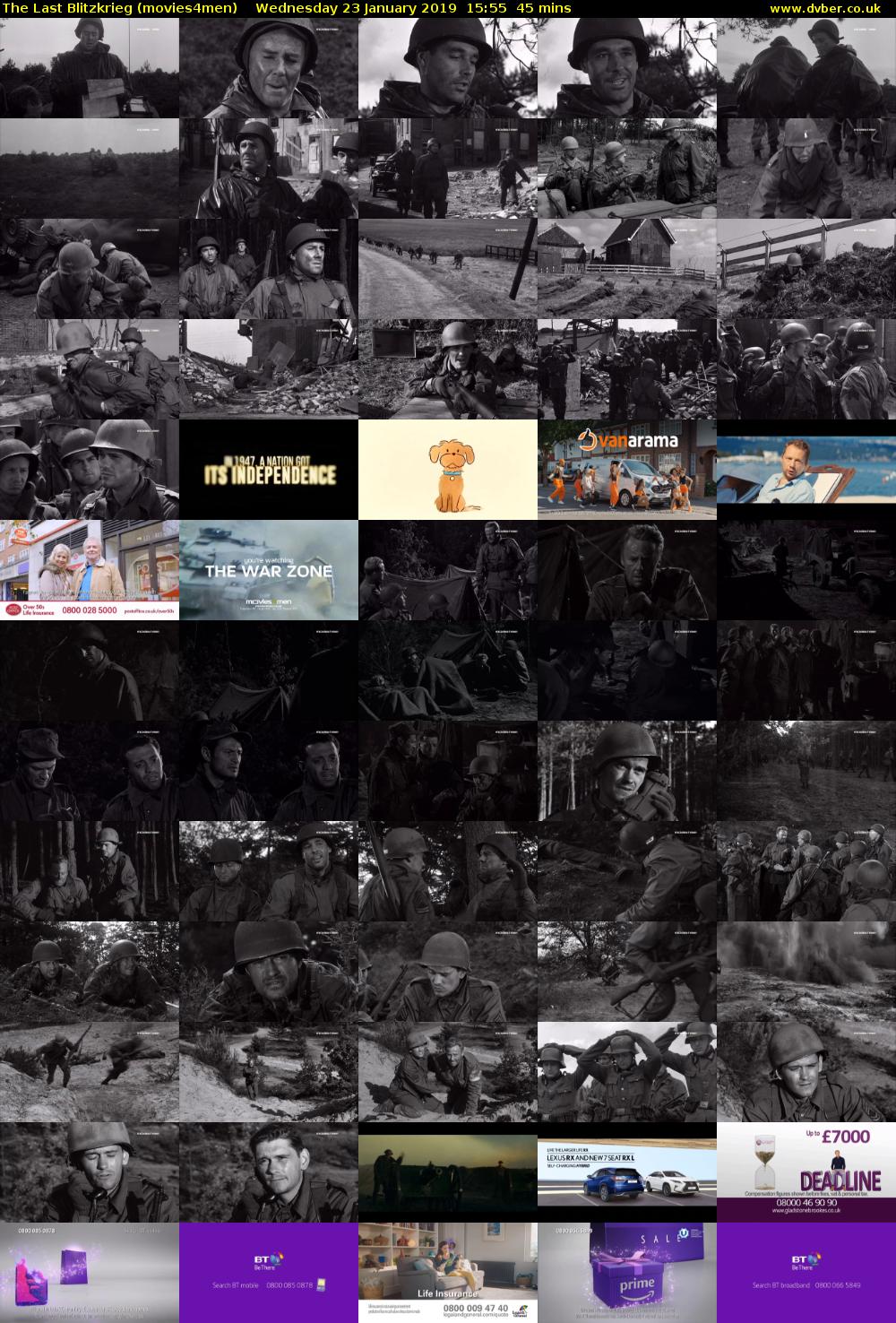 The Last Blitzkrieg (movies4men) Wednesday 23 January 2019 15:55 - 16:40
