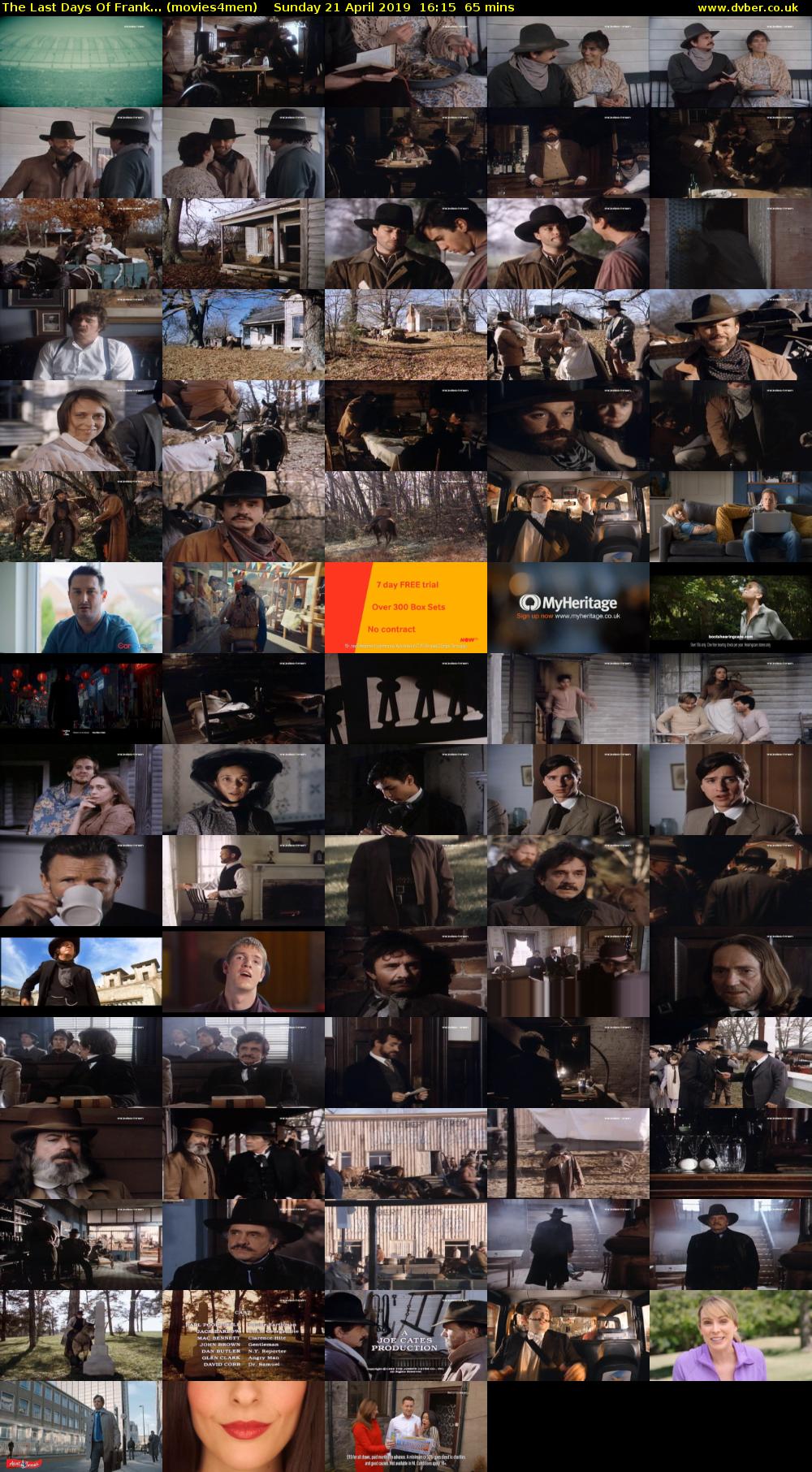 The Last Days Of Frank... (movies4men) Sunday 21 April 2019 16:15 - 17:20