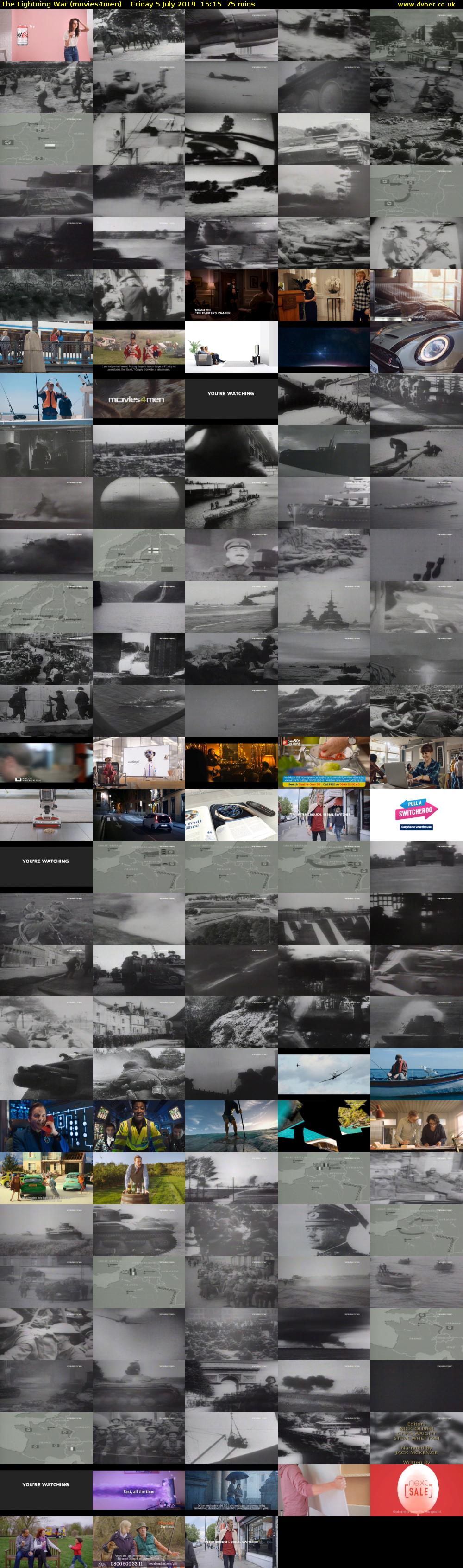 The Lightning War (movies4men) Friday 5 July 2019 15:15 - 16:30