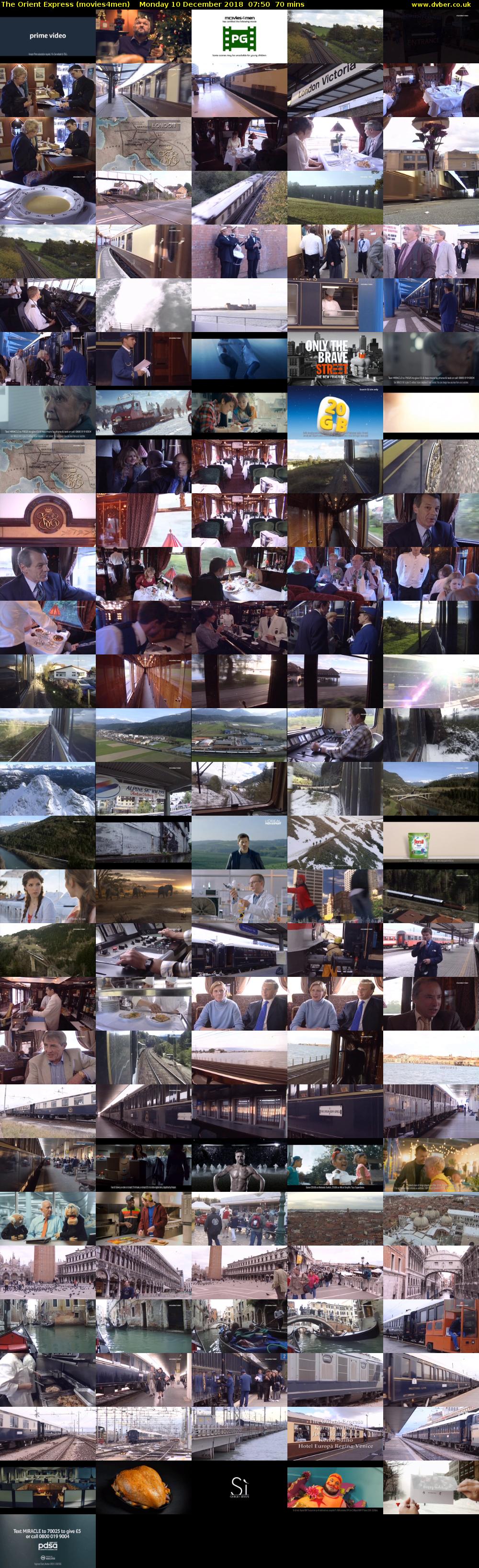 The Orient Express (movies4men) Monday 10 December 2018 07:50 - 09:00