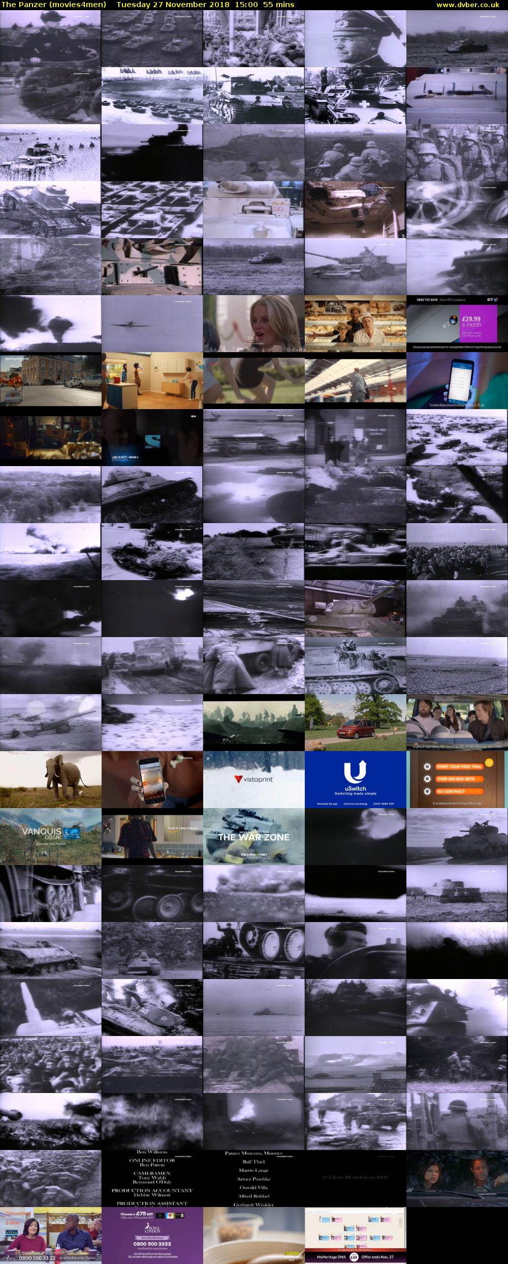 The Panzer (movies4men) Tuesday 27 November 2018 15:00 - 15:55