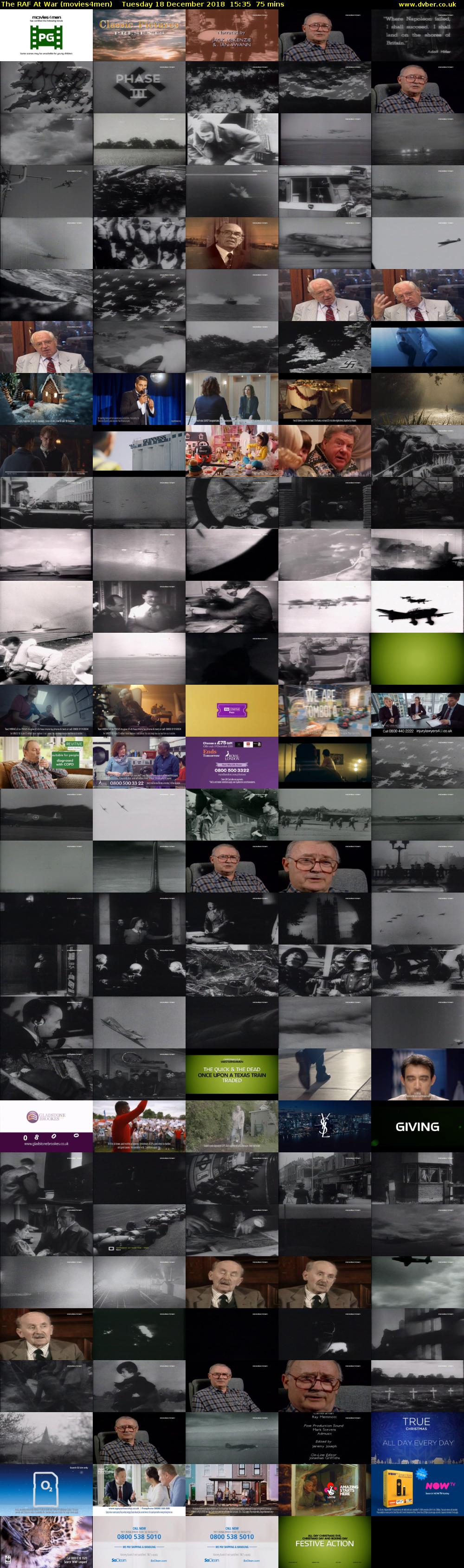 The RAF At War (movies4men) Tuesday 18 December 2018 15:35 - 16:50