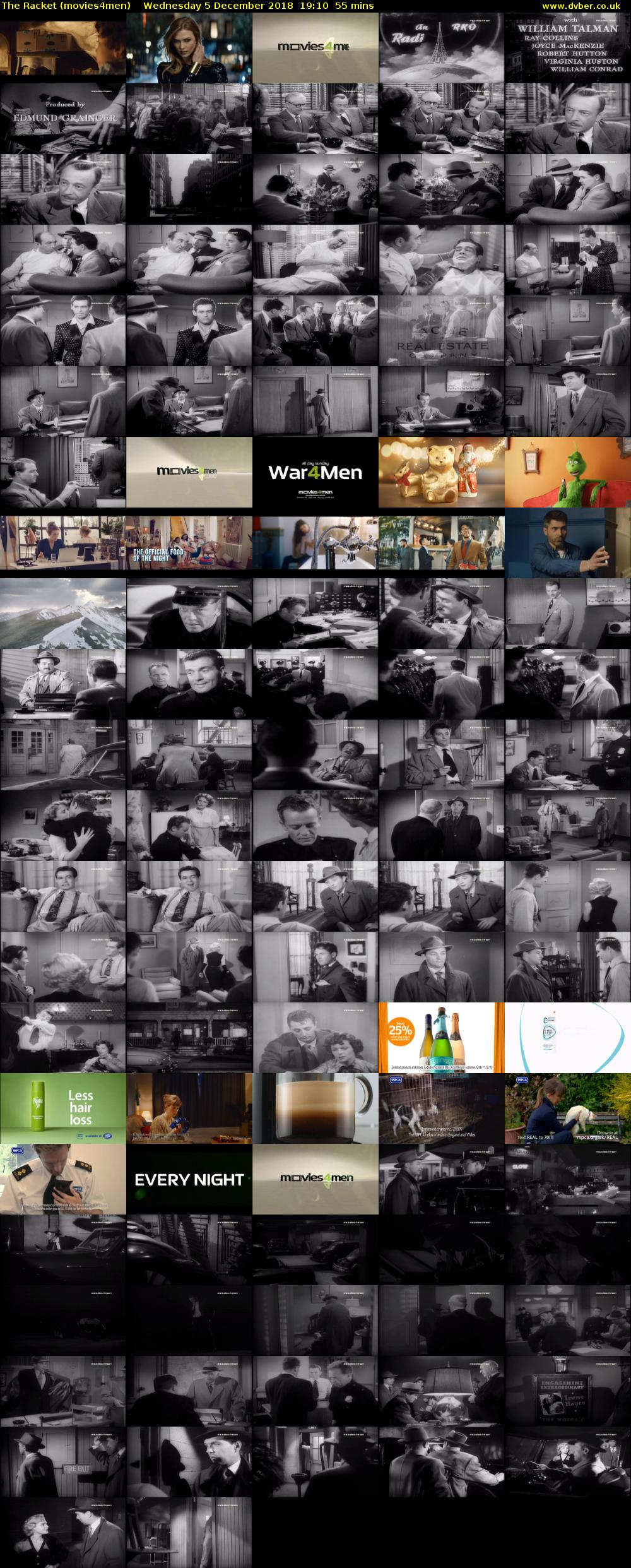 The Racket (movies4men) Wednesday 5 December 2018 19:10 - 20:05