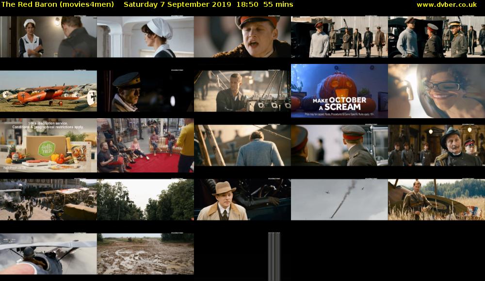 The Red Baron (movies4men) Saturday 7 September 2019 18:50 - 19:45