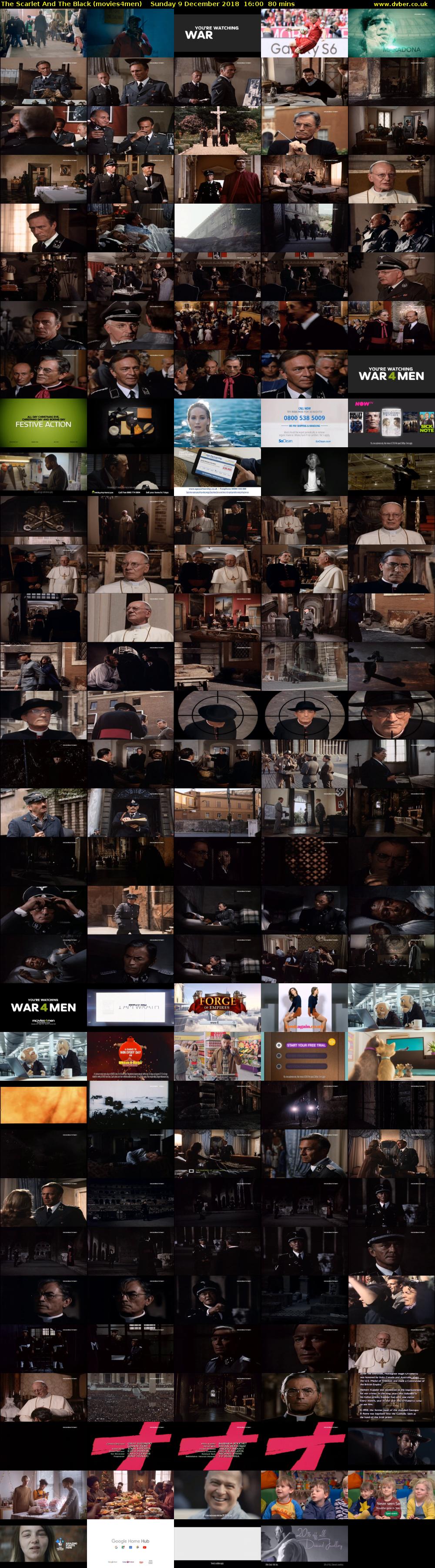 The Scarlet And The Black (movies4men) Sunday 9 December 2018 16:00 - 17:20