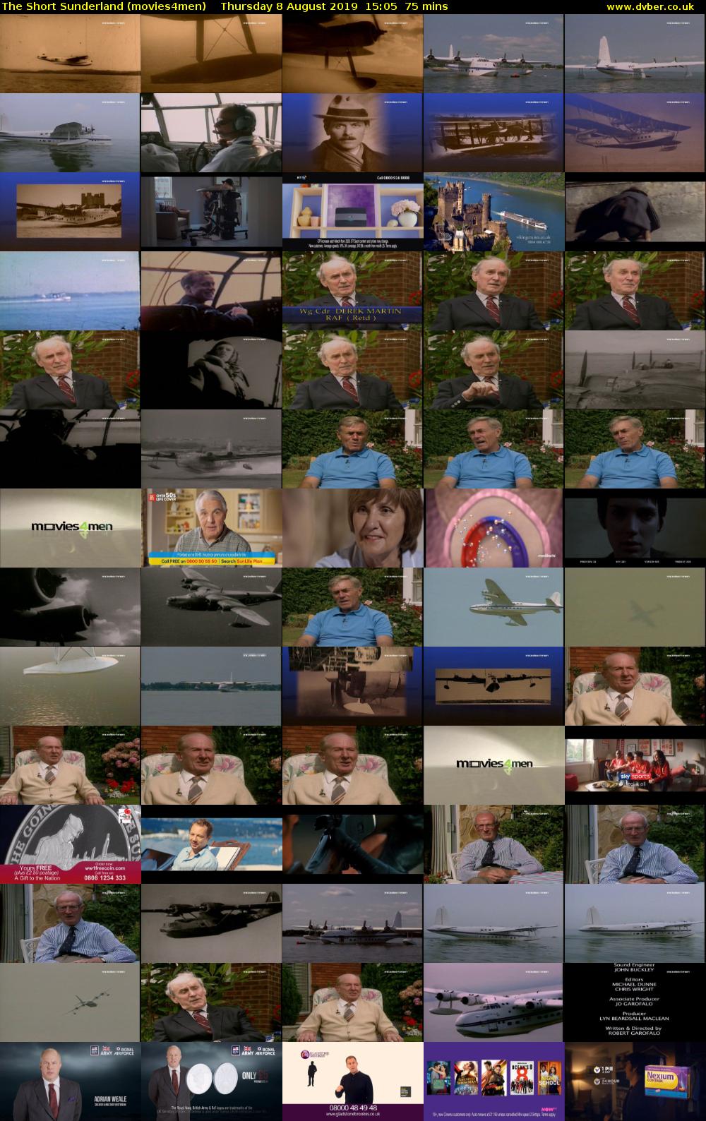 The Short Sunderland (movies4men) Thursday 8 August 2019 15:05 - 16:20