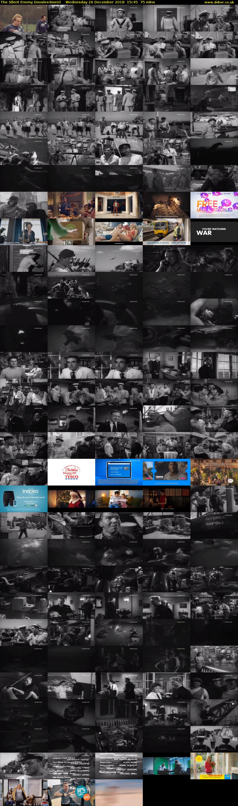 The Silent Enemy (movies4men) Wednesday 26 December 2018 15:45 - 17:00