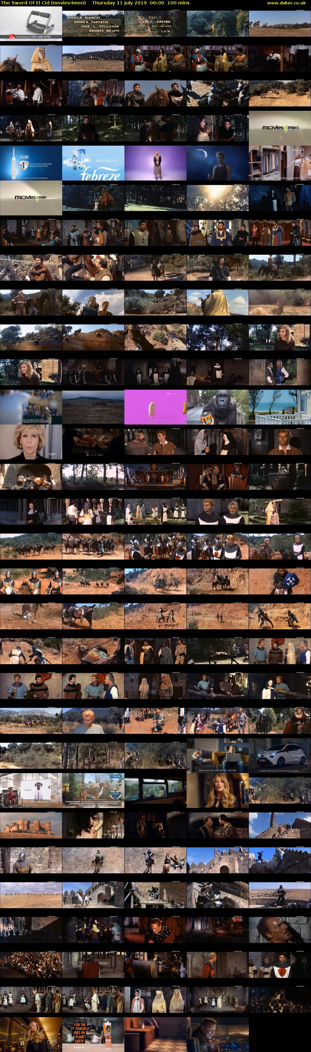 The Sword Of El Cid (movies4men) Thursday 11 July 2019 06:00 - 07:40
