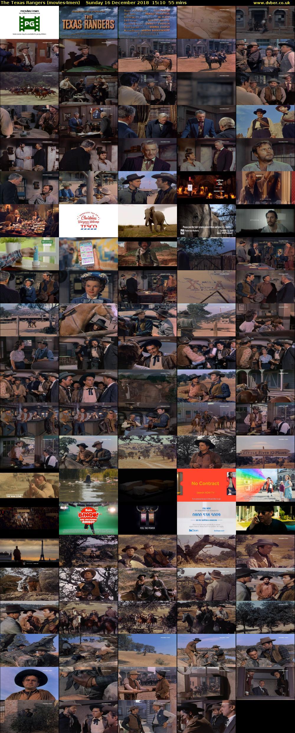 The Texas Rangers (movies4men) Sunday 16 December 2018 15:10 - 16:05