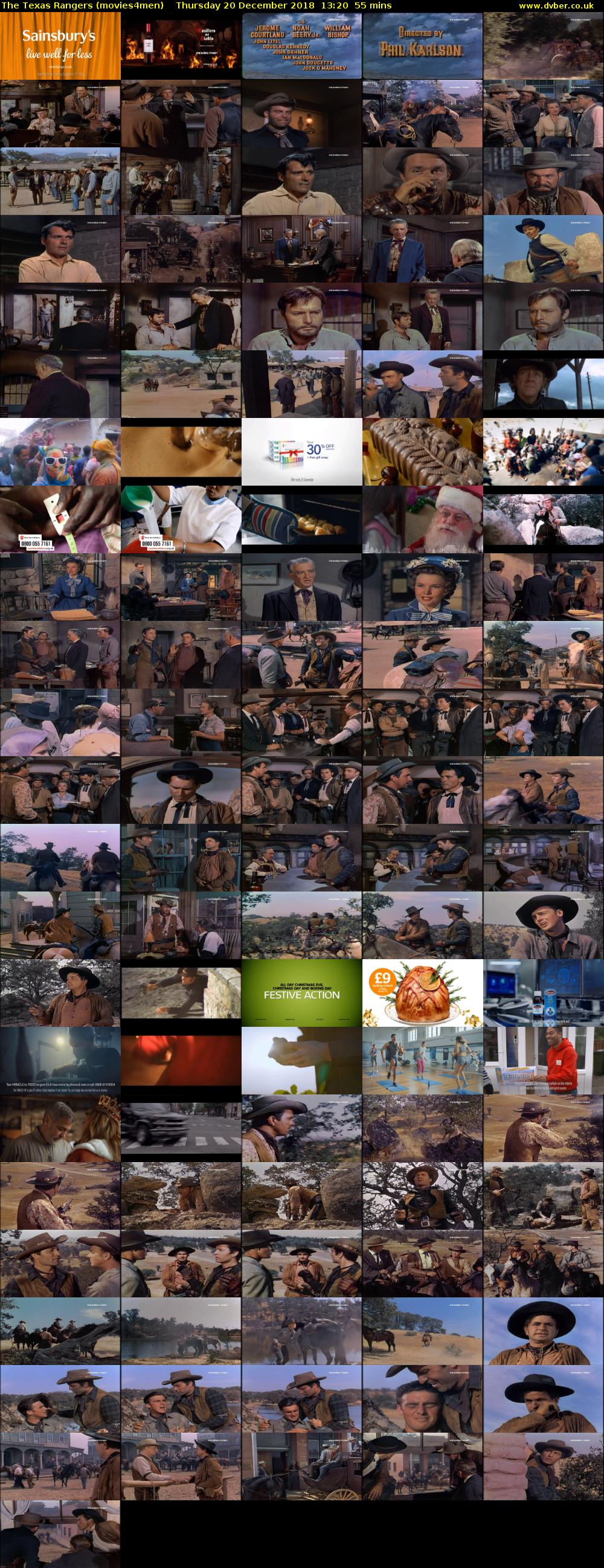 The Texas Rangers (movies4men) Thursday 20 December 2018 13:20 - 14:15
