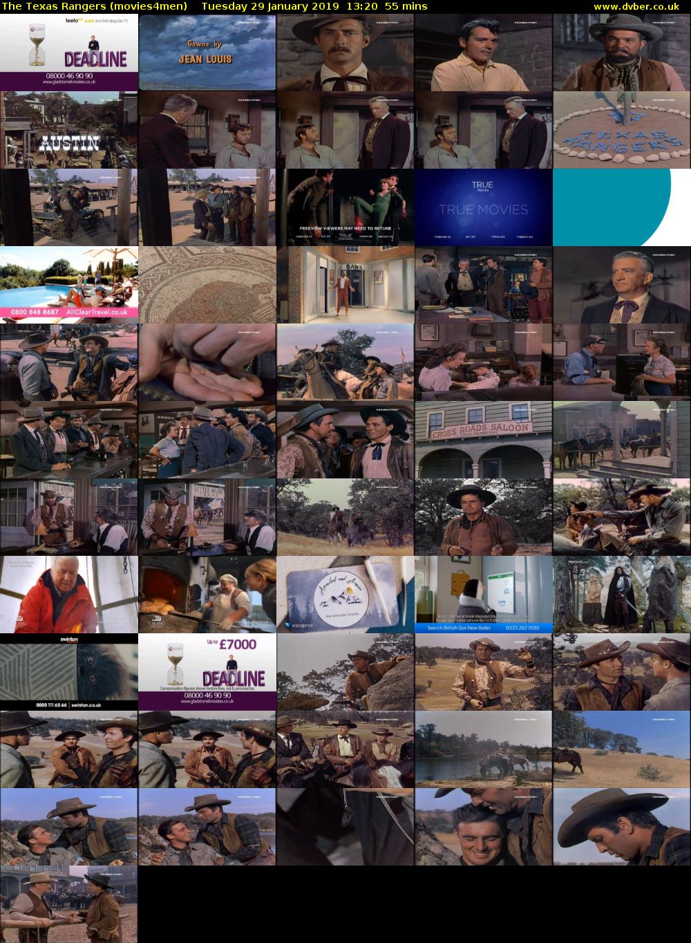 The Texas Rangers (movies4men) Tuesday 29 January 2019 13:20 - 14:15