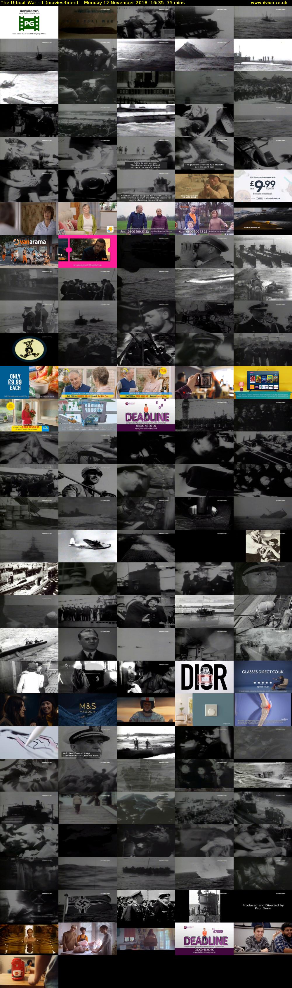 The U-boat War - 1 (movies4men) Monday 12 November 2018 16:35 - 17:50