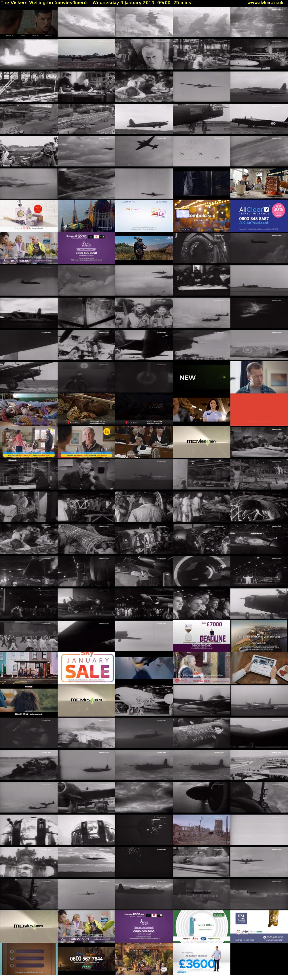 The Vickers Wellington (movies4men) Wednesday 9 January 2019 09:00 - 10:15