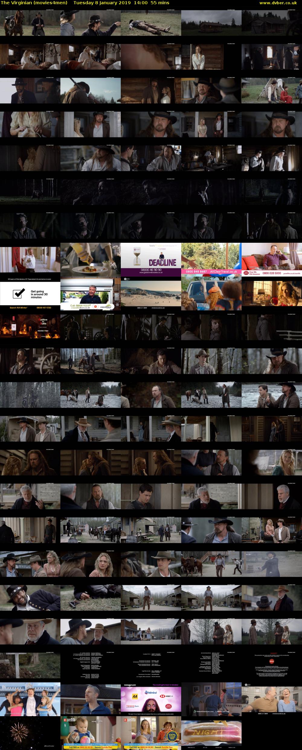 The Virginian (movies4men) Tuesday 8 January 2019 14:00 - 14:55