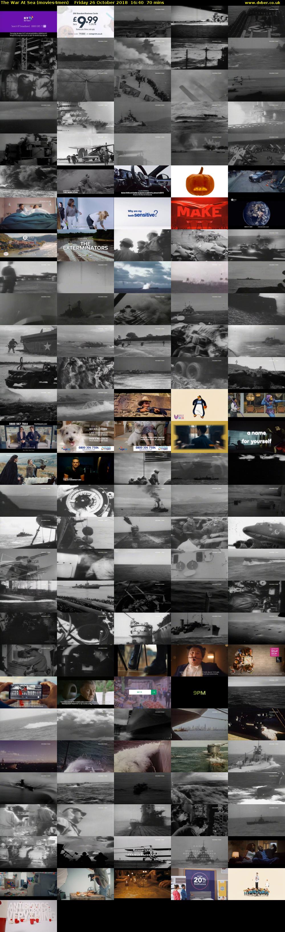 The War At Sea (movies4men) Friday 26 October 2018 16:40 - 17:50