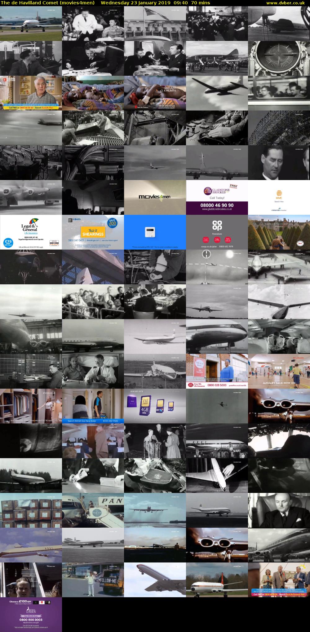 The de Havilland Comet (movies4men) Wednesday 23 January 2019 09:40 - 10:50