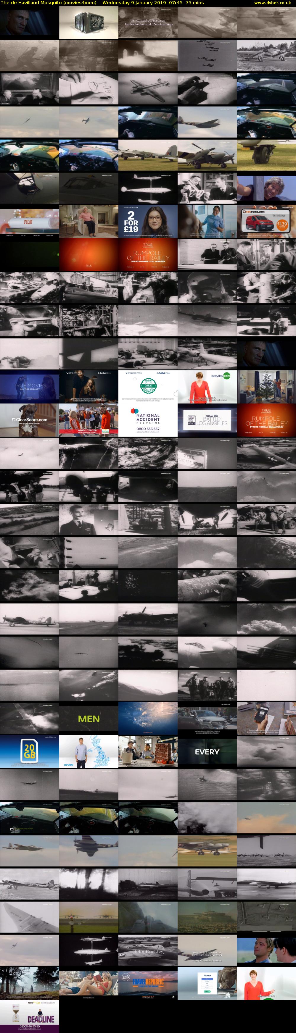 The de Havilland Mosquito (movies4men) Wednesday 9 January 2019 07:45 - 09:00