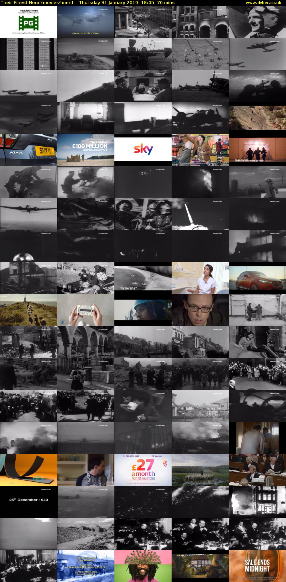 Their Finest Hour (movies4men) Thursday 31 January 2019 18:05 - 19:15