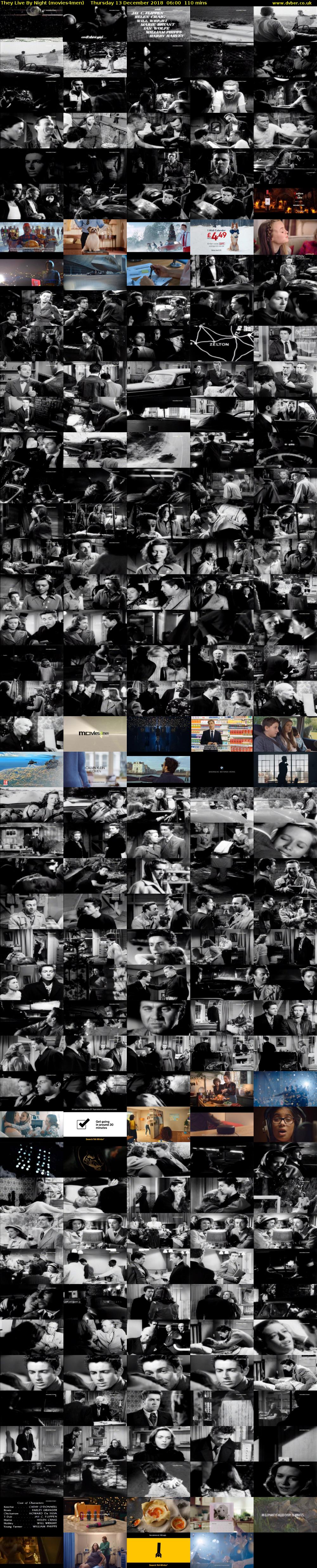 They Live By Night (movies4men) Thursday 13 December 2018 06:00 - 07:50