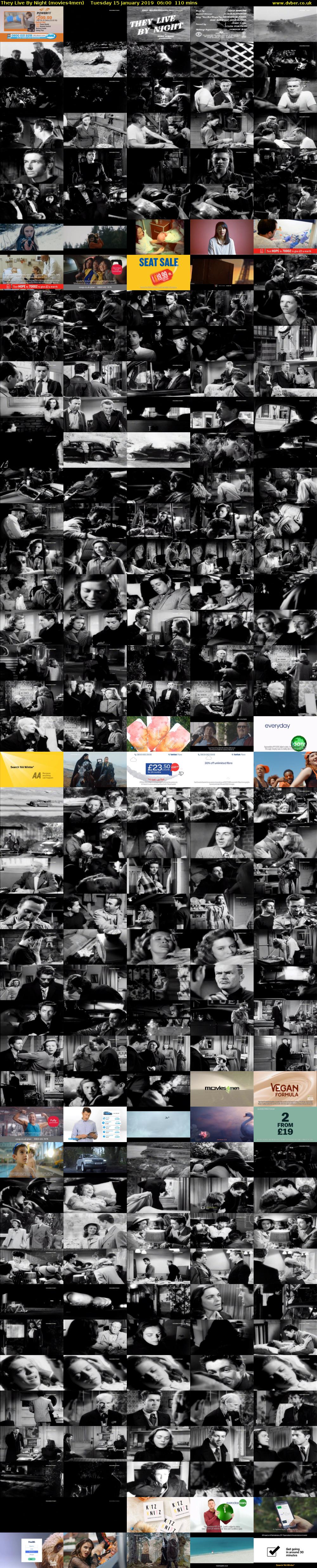 They Live By Night (movies4men) Tuesday 15 January 2019 06:00 - 07:50