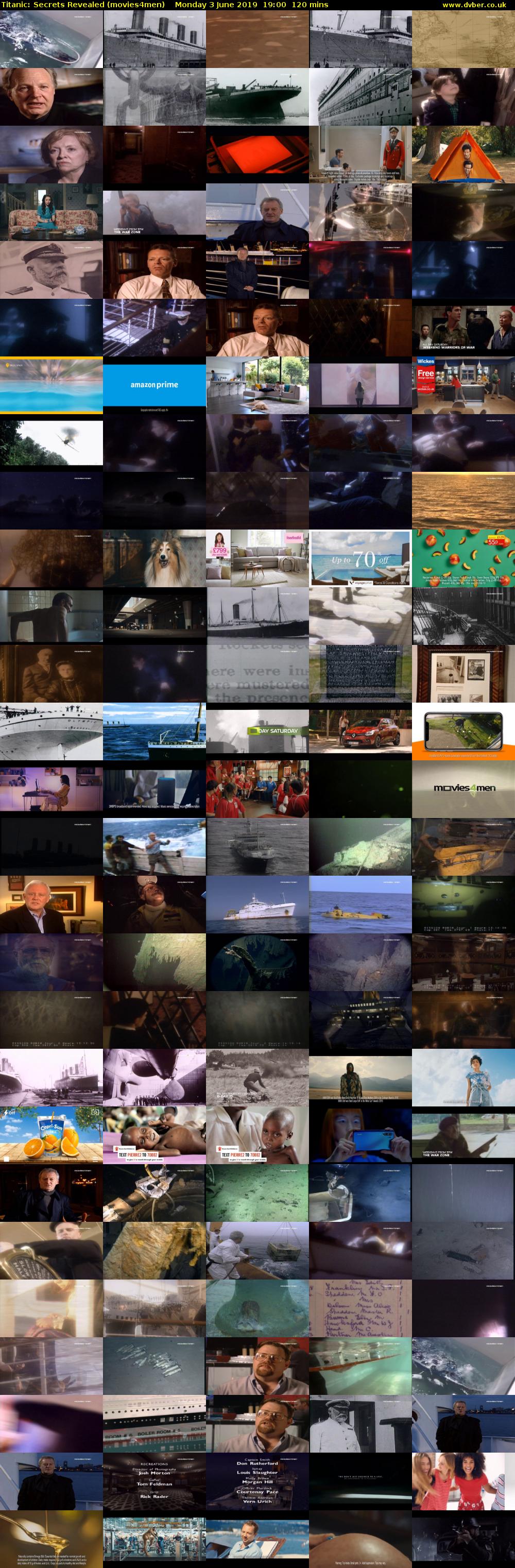 Titanic: Secrets Revealed (movies4men) Monday 3 June 2019 19:00 - 21:00