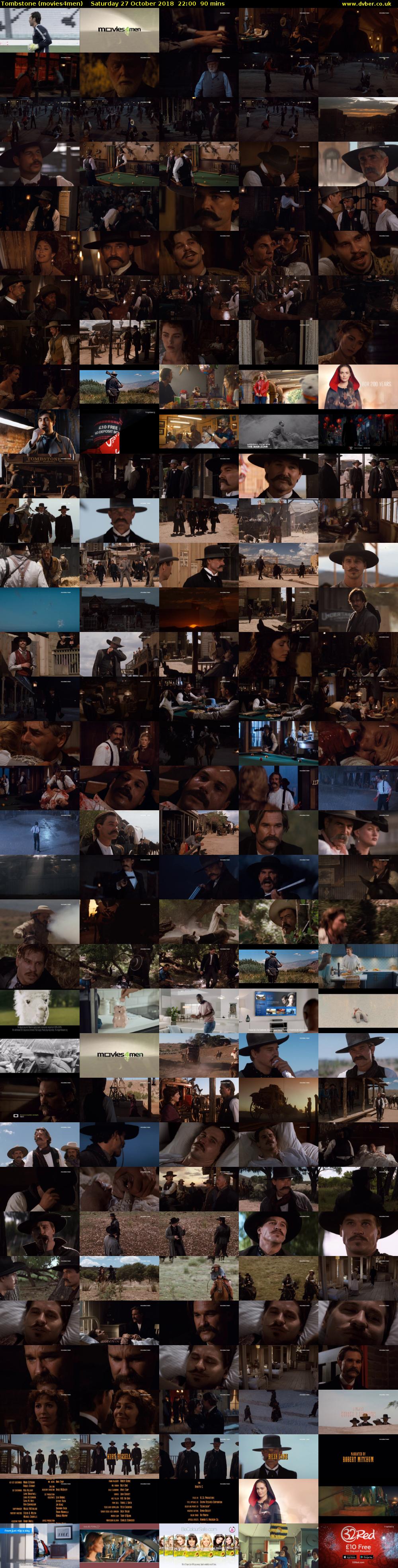 Tombstone (movies4men) Saturday 27 October 2018 22:00 - 23:30