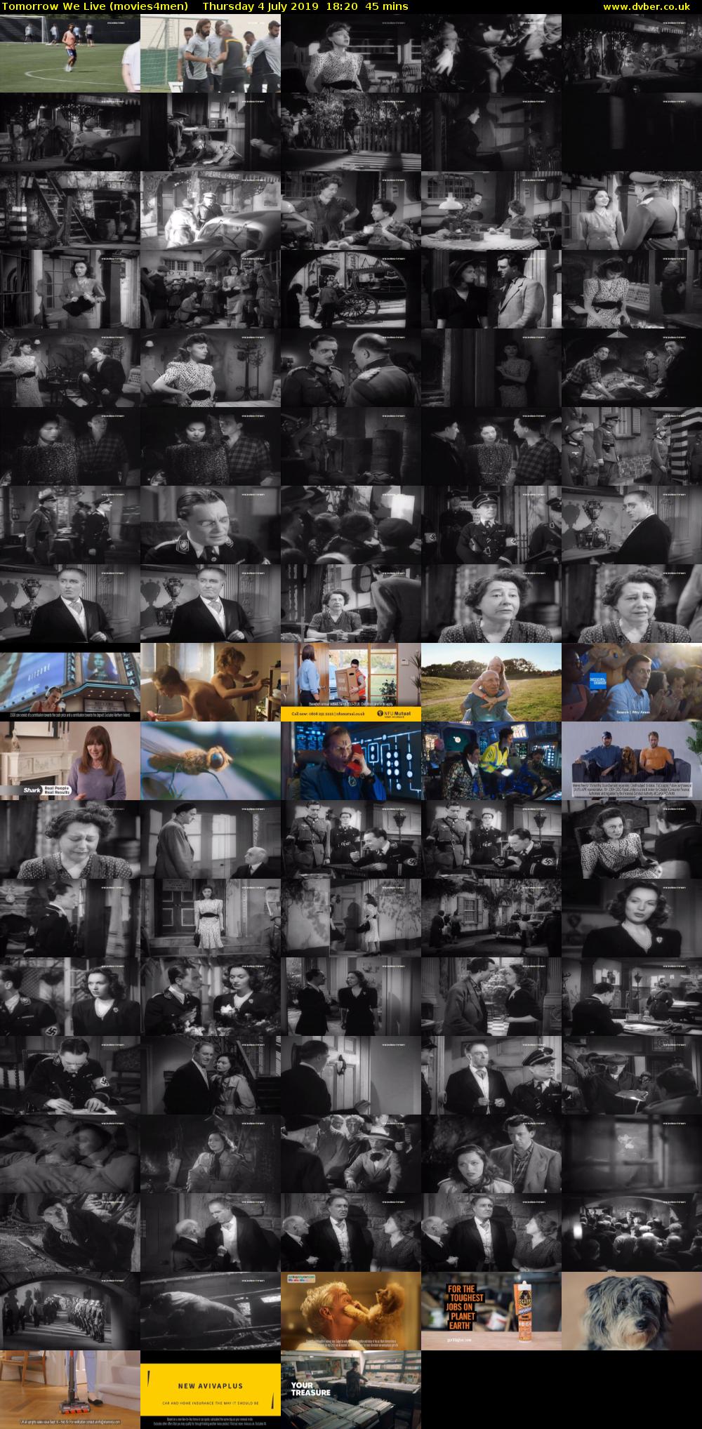 Tomorrow We Live (movies4men) Thursday 4 July 2019 18:20 - 19:05