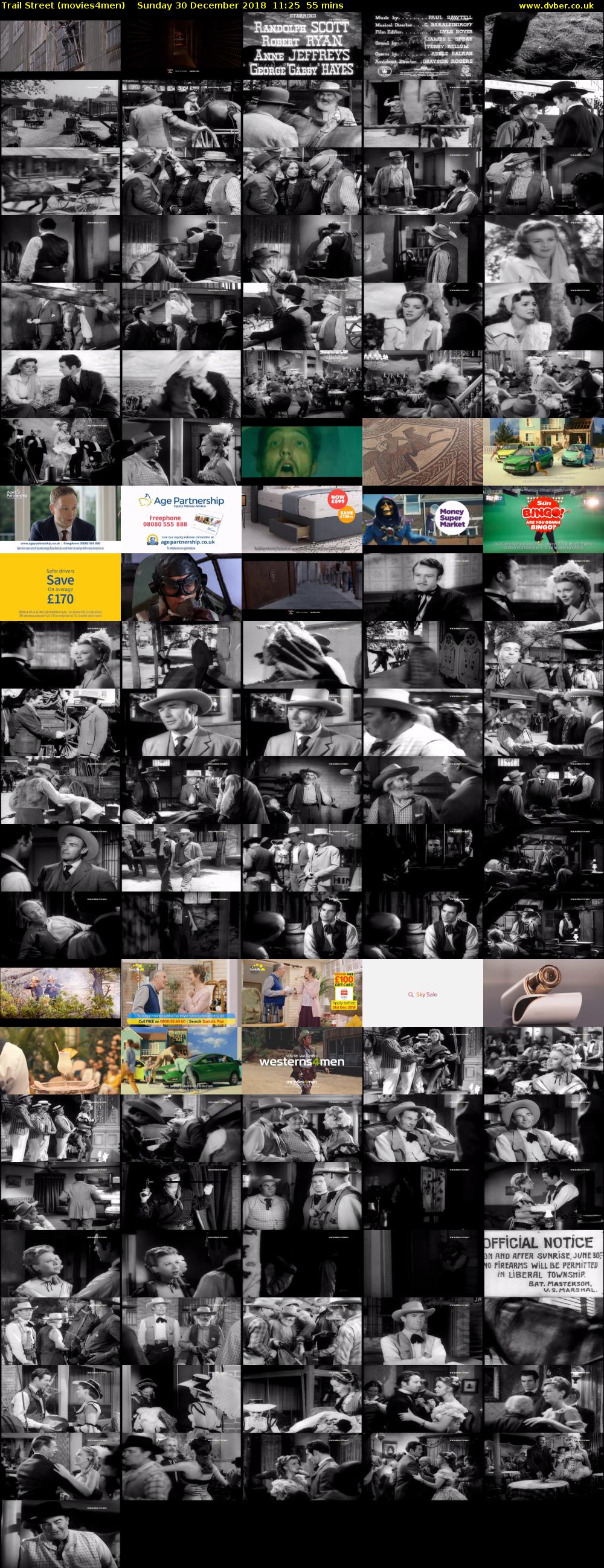 Trail Street (movies4men) Sunday 30 December 2018 11:25 - 12:20