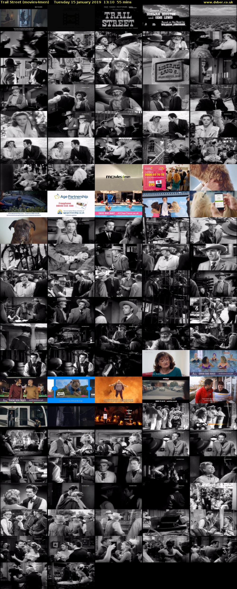 Trail Street (movies4men) Tuesday 15 January 2019 13:10 - 14:05