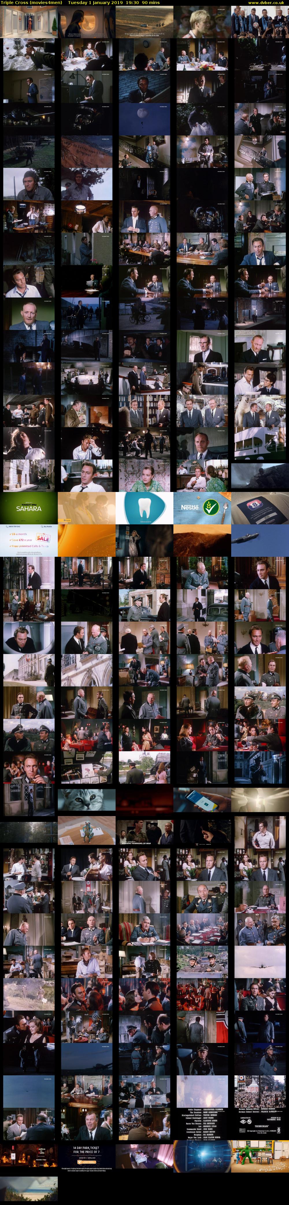 Triple Cross (movies4men) Tuesday 1 January 2019 19:30 - 21:00