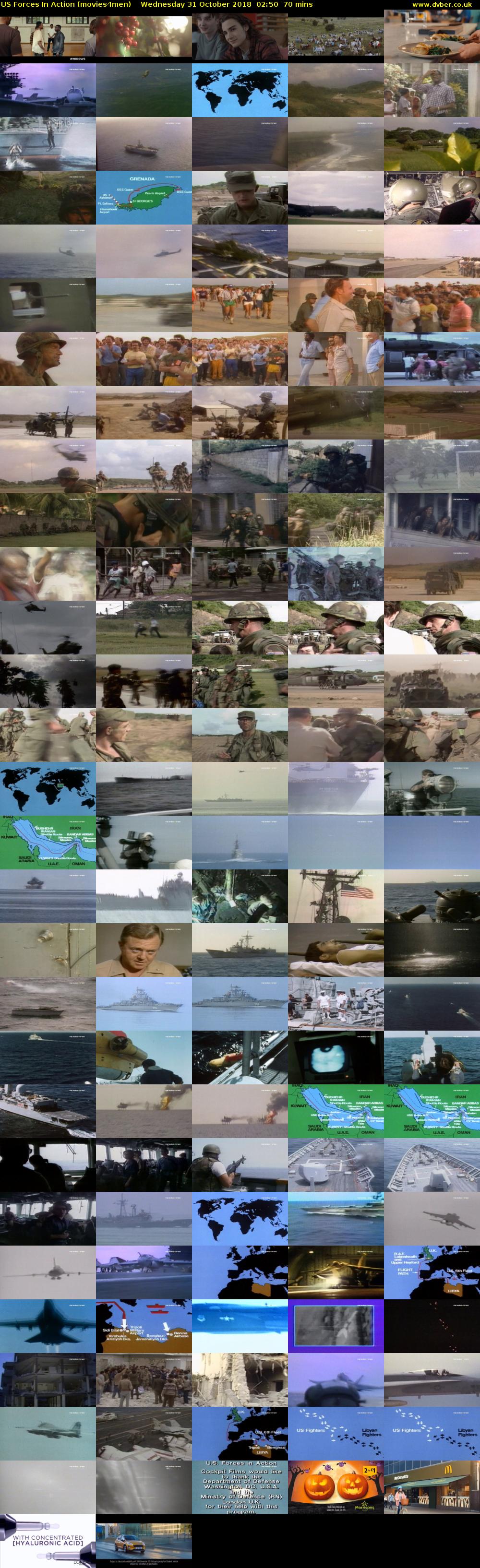 US Forces In Action (movies4men) Wednesday 31 October 2018 02:50 - 04:00