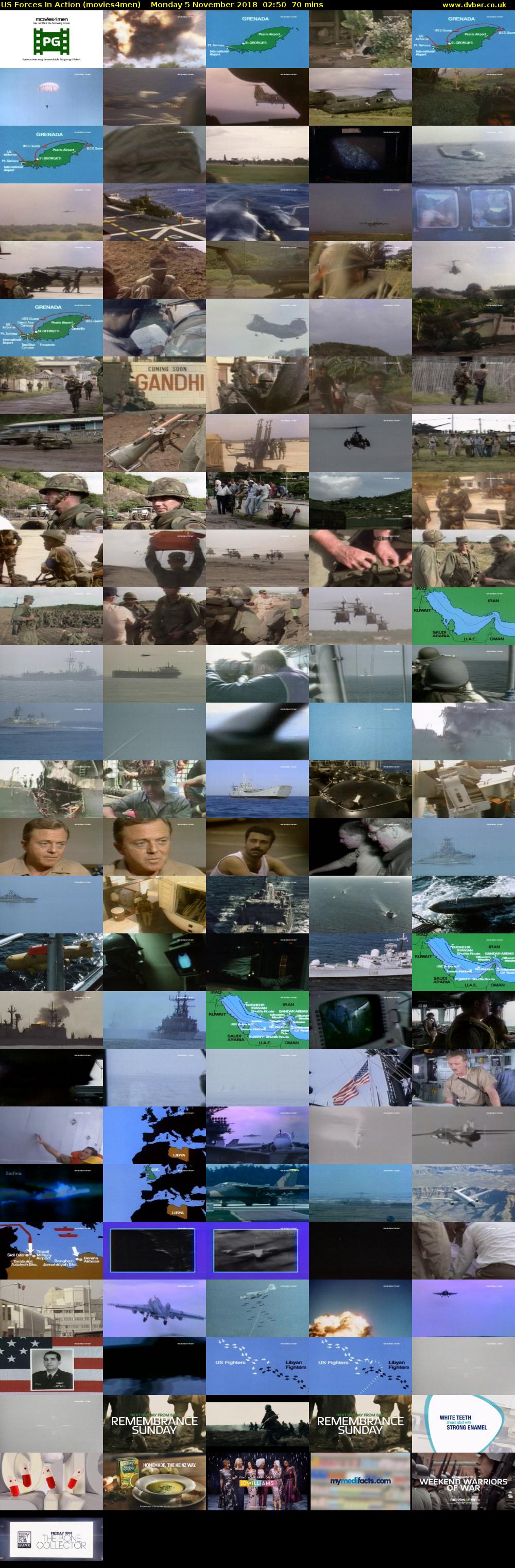 US Forces In Action (movies4men) Monday 5 November 2018 02:50 - 04:00