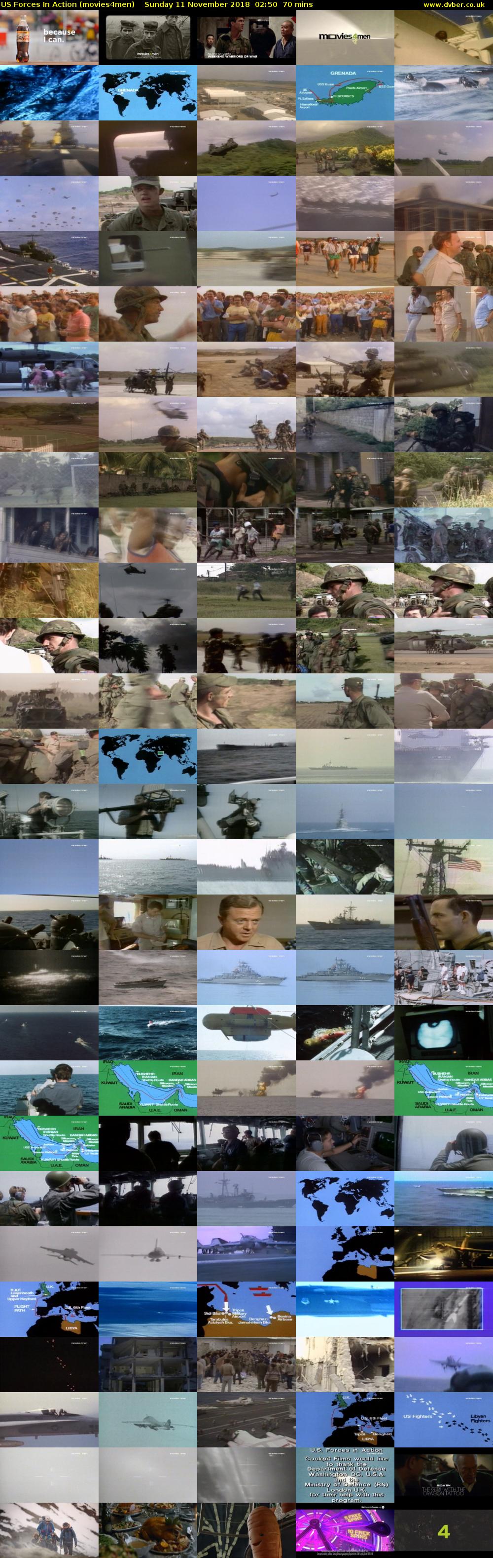 US Forces In Action (movies4men) Sunday 11 November 2018 02:50 - 04:00