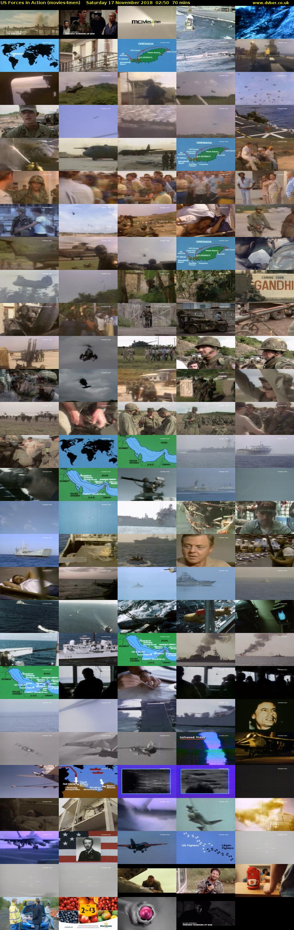 US Forces In Action (movies4men) Saturday 17 November 2018 02:50 - 04:00