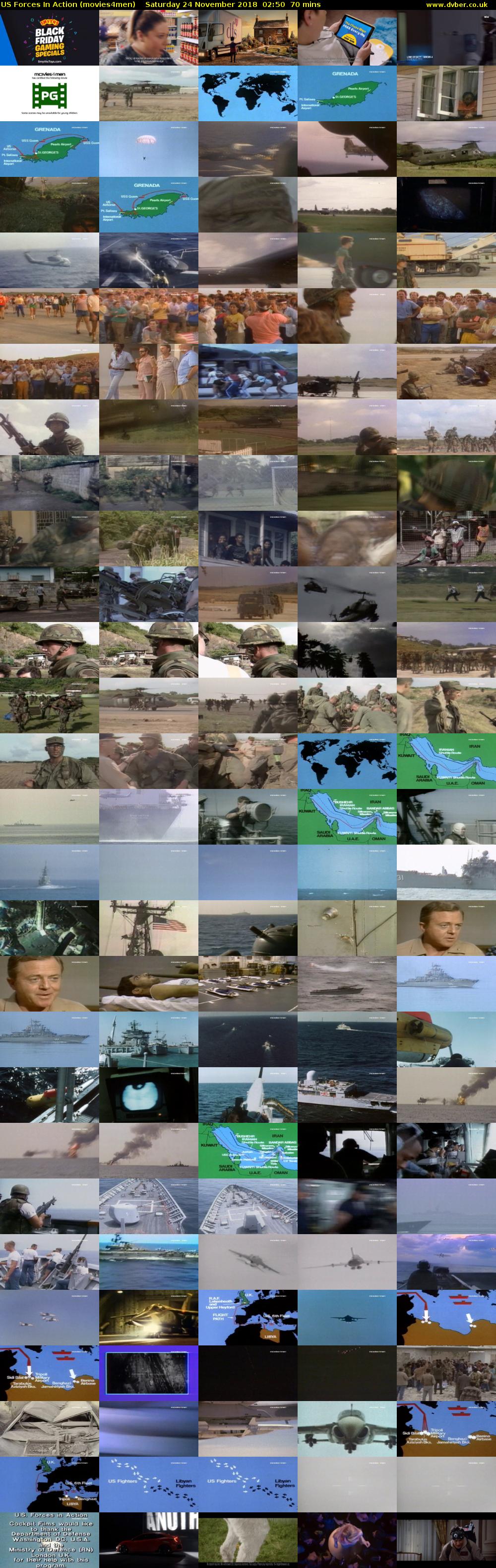 US Forces In Action (movies4men) Saturday 24 November 2018 02:50 - 04:00