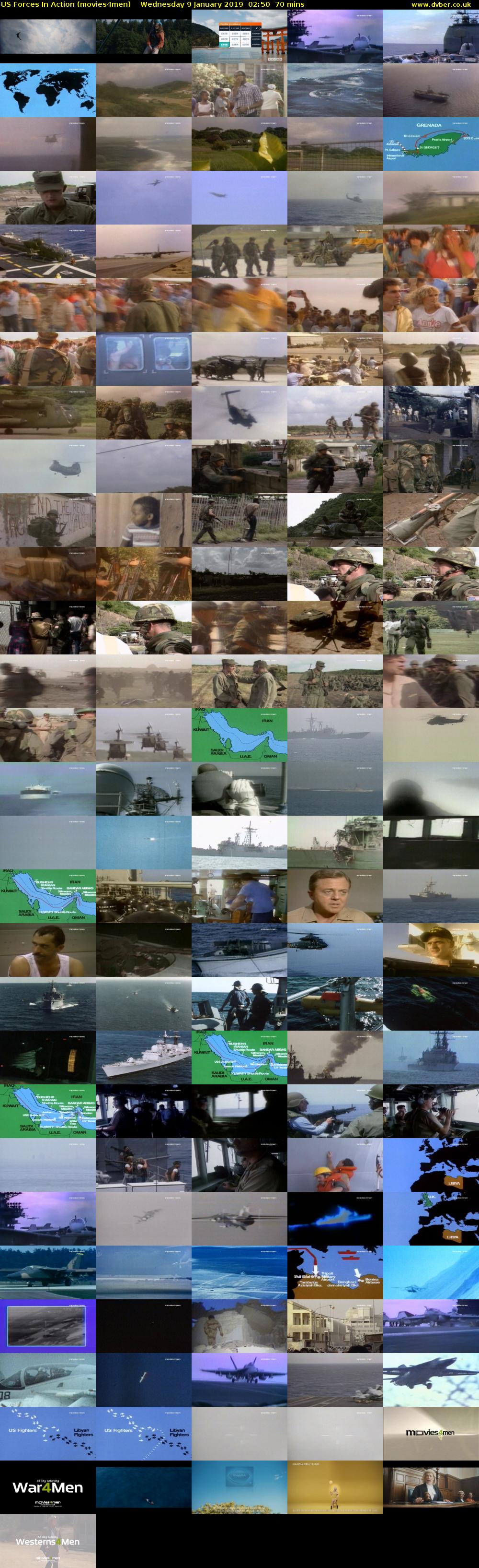 US Forces In Action (movies4men) Wednesday 9 January 2019 02:50 - 04:00