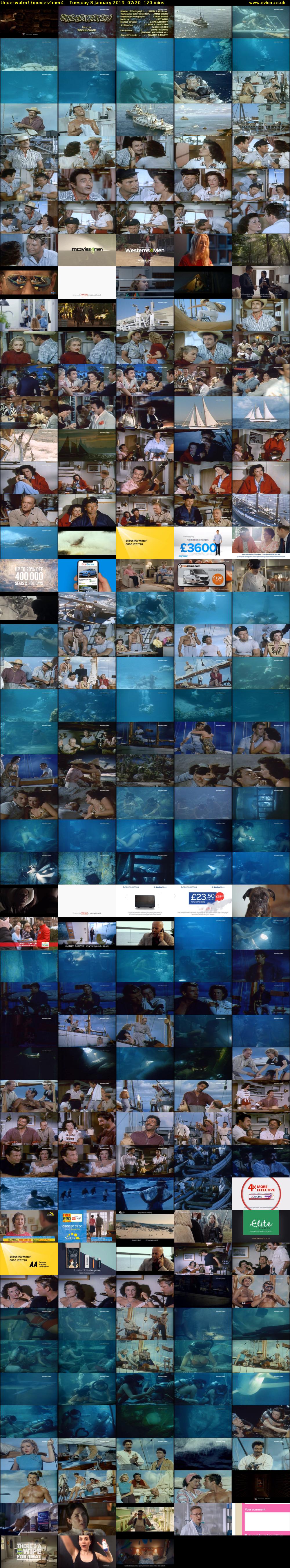 Underwater! (movies4men) Tuesday 8 January 2019 07:20 - 09:20