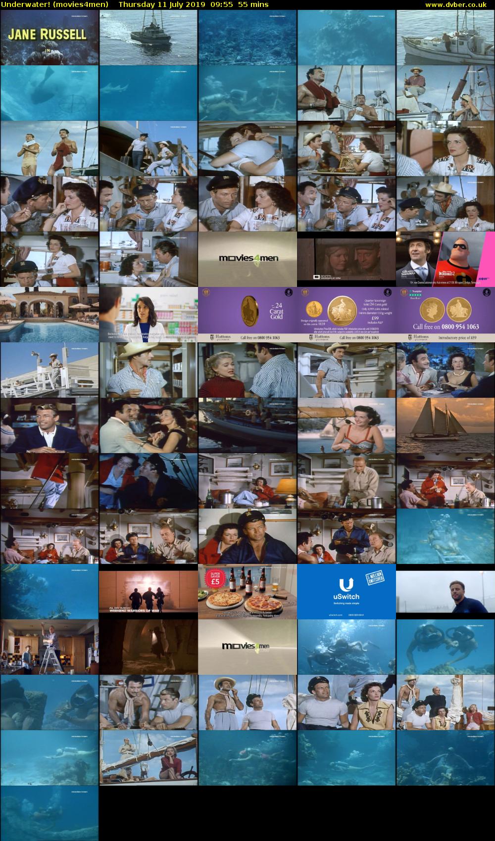 Underwater! (movies4men) Thursday 11 July 2019 09:55 - 10:50
