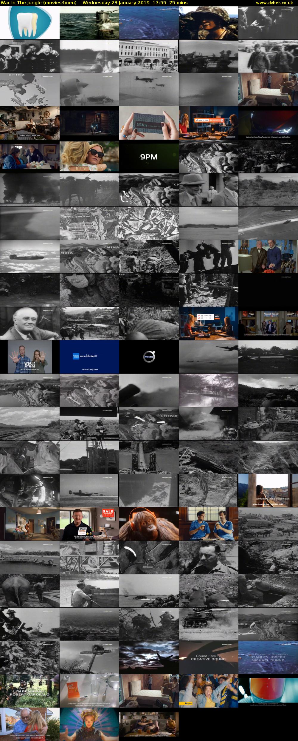 War In The Jungle (movies4men) Wednesday 23 January 2019 17:55 - 19:10